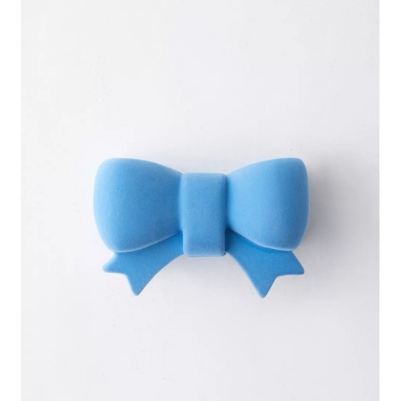 Urban Outfitters Blue Bow Flocked Trinket Box - Picture 4 of 9